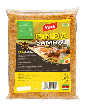 Pinda sambal Yash vegetarisch met peper 1kg