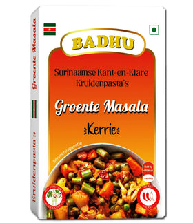 Badhu kruidenpasta's Groente masala pikant 100g