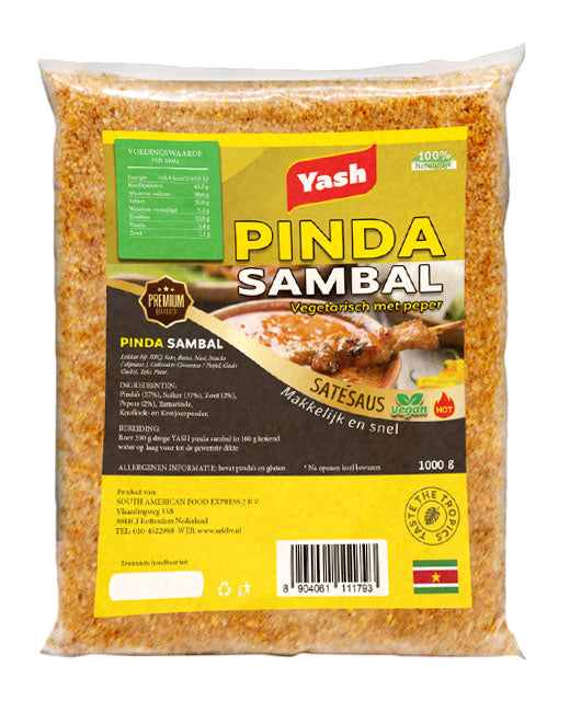 yash, pinda, sambal, sambel, 1kg, vegan, vegetarisch, satesaus,