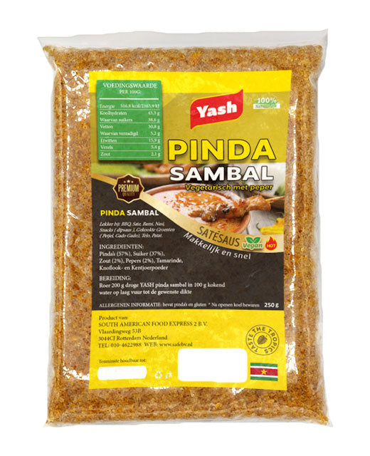 yash, pinda, sambal, sambel, vegetarisch, 250g, satesaus,