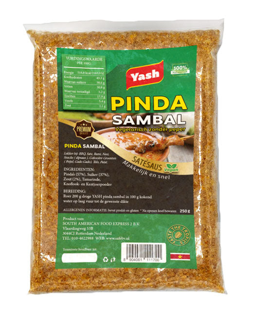 yash, pinda, sambal, sambel, vegetarisch, vegan, 250g, 