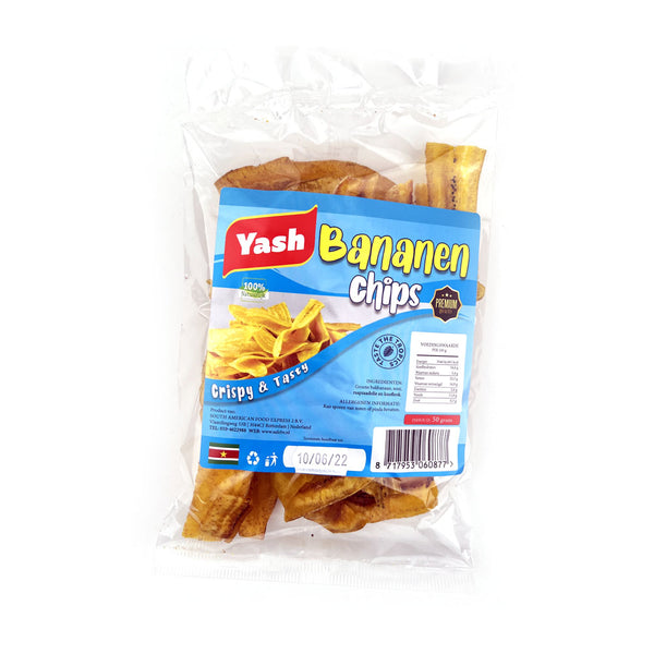 bananenchips 150g, chips, banaan